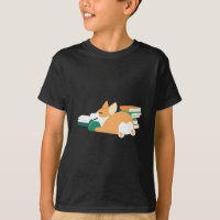 Corgi de Gallois lisant un rat de bibliothèque de