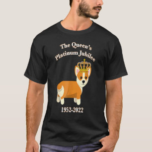 T-shirt Corgi de jubilé Queen Platinum avec chien de couro