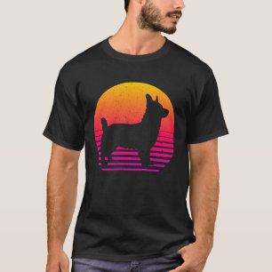 T-shirt Corgi de style rétro vintage des années 80