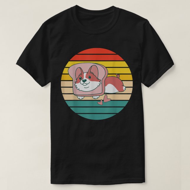 T-shirt Corgi de toast mignonne (Design devant)
