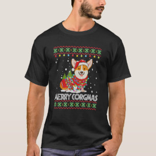 T-shirt Corgi-Dog Joyeux Corgmas Père Noël Corgi-Ugly Chri