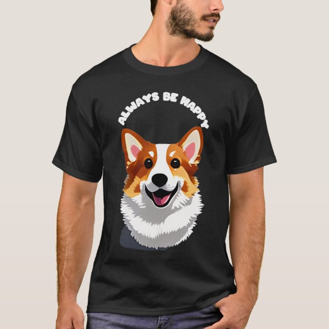 T-shirt Corgi doux (Devant)