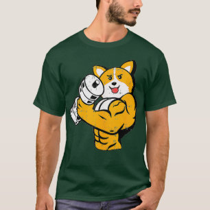 T-shirt Corgi Entraînement Lifting Bodybuilding Cool Fitne