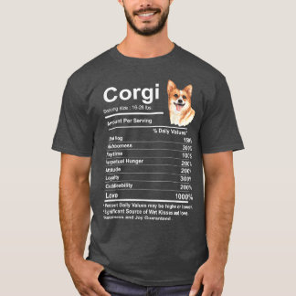 T-shirt Corgi Facts Nutrition Funny Cardigan Pembroke Mama