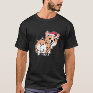 T-shirt Corgi feux de Noël Pyjama mignon chien chiot amour