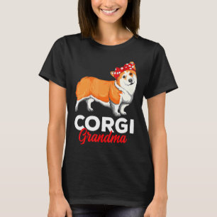 T-shirt Corgi Grandma Corgi Chien Maman Femmes