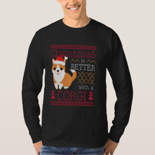 T-shirt Corgi Graphic À Noël Est Un Super Chien Pembroke