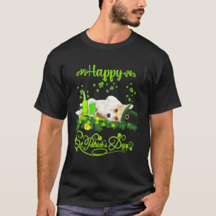 T-shirt Corgi Happy Patrick's Day With Beer For You