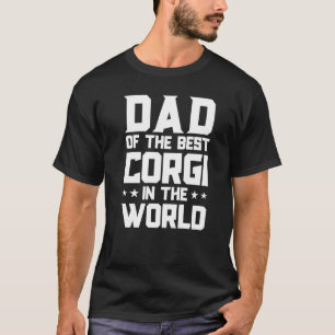 T-shirt Corgi Hommes Papa Du Meilleur Corgi Dans Le Monde 