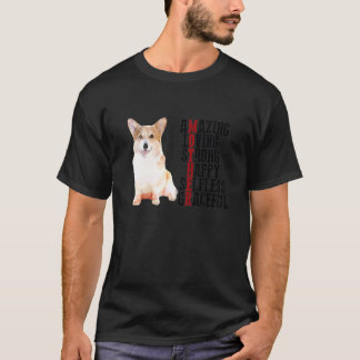 T-shirt Corgi Incroyable Aimant Fort Heureux Altruiste Gra