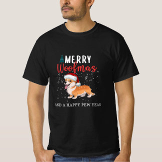 T-shirt Corgi Joyeux Woofmas Et Un Bon Paw Year