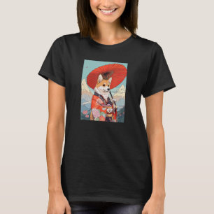 T-shirt Corgi Kimono Drôle De Chien Geisha