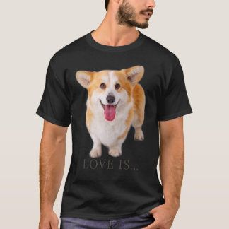 T-shirt Corgi L'amour est maman papa chiot animal familie