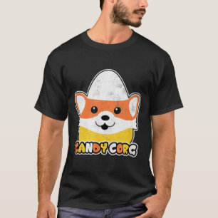 T-shirt Corgi Maïs en Bonbons Corgi Chien Halloween Bonbon
