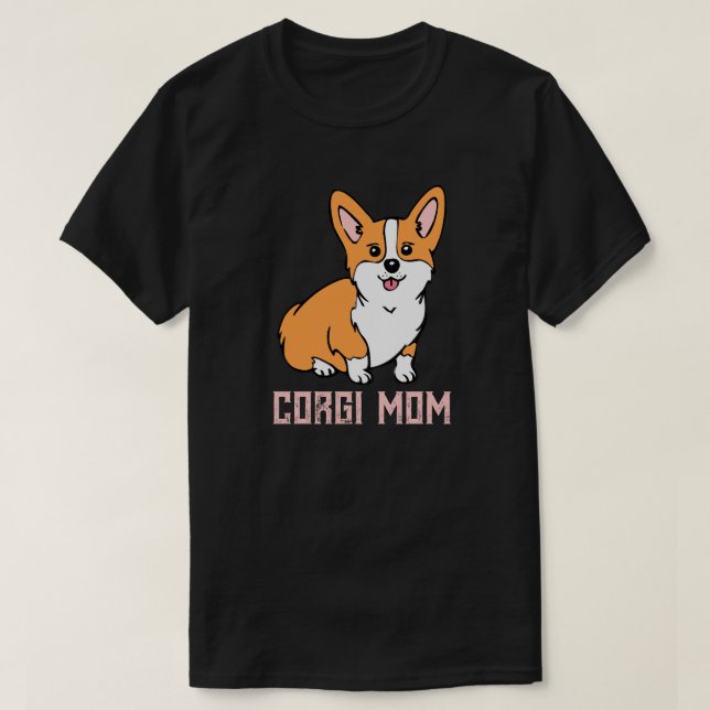 T-shirt Corgi Maman (Design devant)