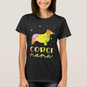 T-shirt Corgi Maman Colorful Corgi Chien Maman 1172