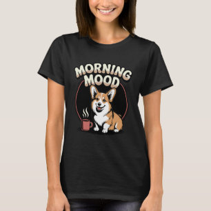 T-shirt Corgi Matin Propriétaire de Corgi Café