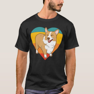 T-shirt Corgi Mignon Rétro Vintage