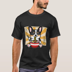 T-shirt Corgi noir