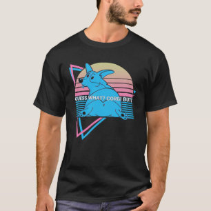 T-shirt Corgi Retro Devine Ce Corgi Butt