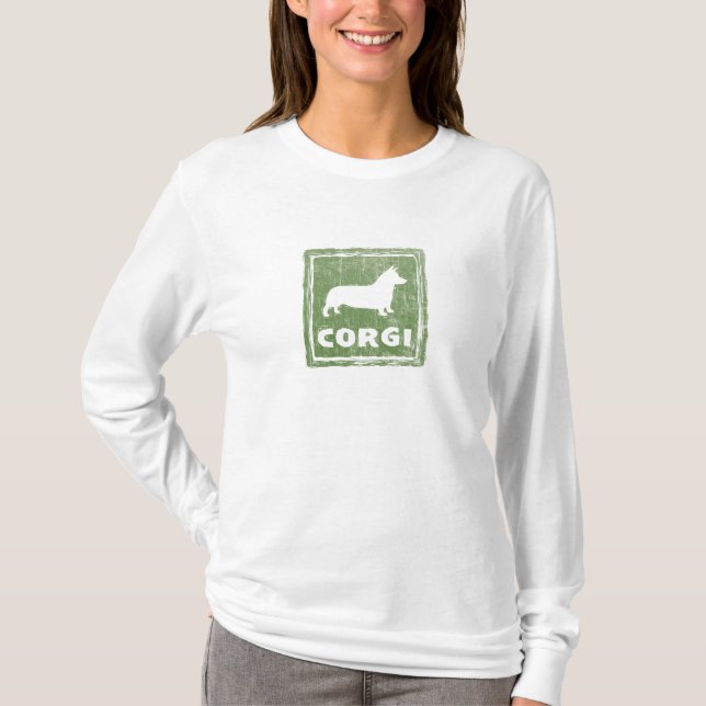 T-shirt Corgi rustique (Devant)