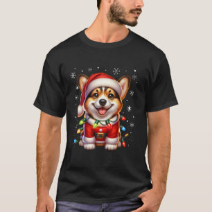 T-shirt Corgi Santa Claus Costume Corgi Corgi Xmas Corgi C