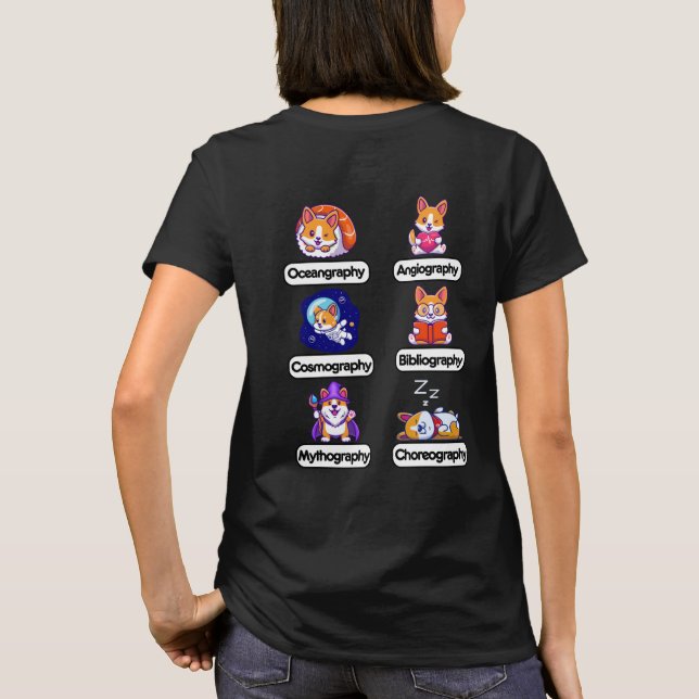 T-shirt Corgi Sciences (Dos)