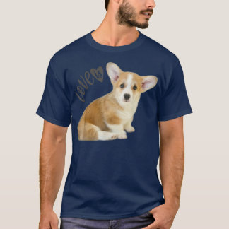 T-shirt Corgi Shirt Love Est Chien Maman Papa Tee Puppy Pe