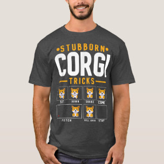 T-shirt Corgi têné Tricks Funny Corgi Chien Trucs Outfi