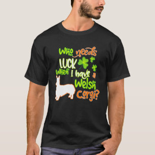 T-shirt Corgi Trèfle Chanceux Saint-Patrick Chien