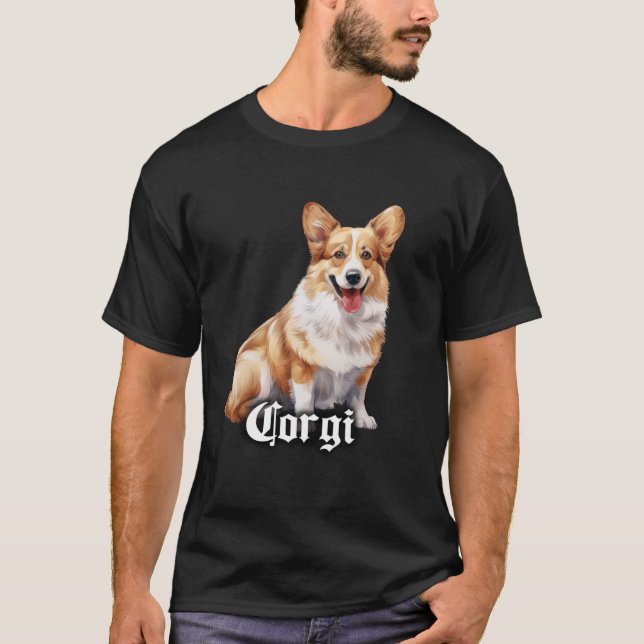 T-shirt Corgi x Welsh Corgi Chien (Devant)