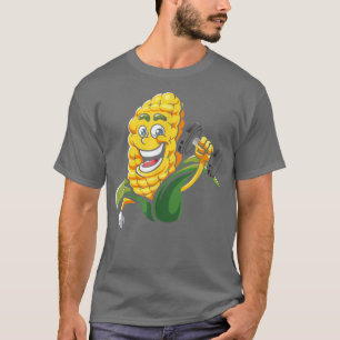 T-shirt Corn, Bodybuilding Fitness Gym Gear Workout Vegan