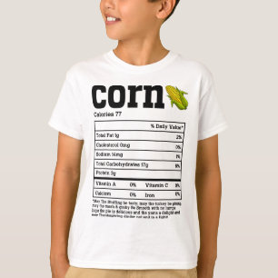 T-shirt Corn Nutrition Fiches Thanksgiving Aliments Hommes