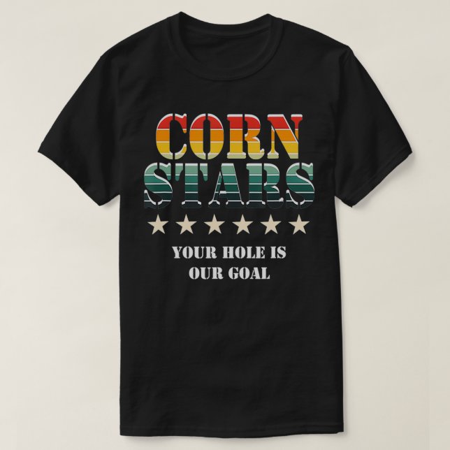 T-shirt Corn Stars Funny Mens Cornhole Team Accessoires (Design devant)