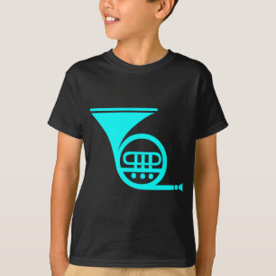 T-shirt Corne française - Cyan