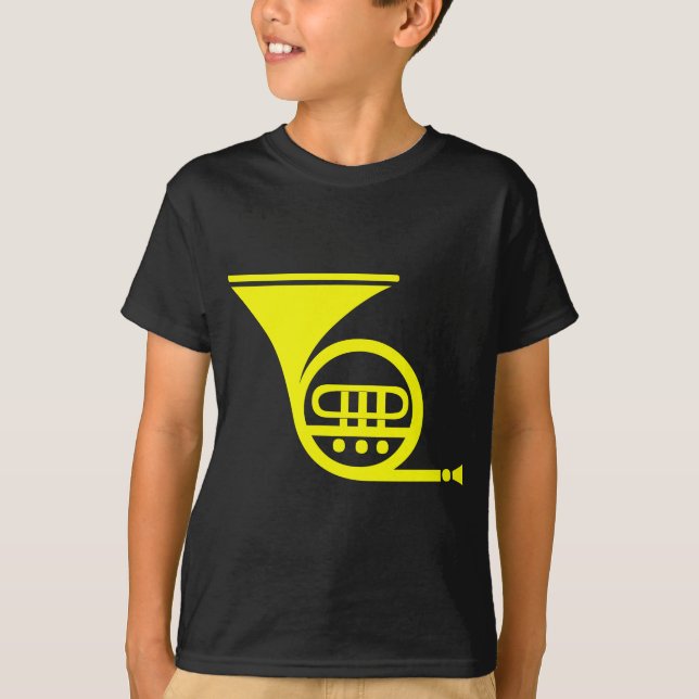 T-shirt Corne française - Jaune (Devant)