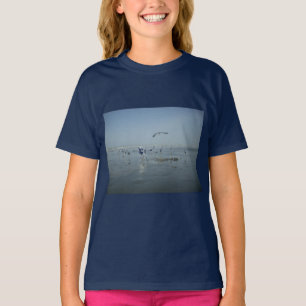T-shirt Corneille noire et grues blanches : un contraste d
