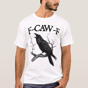 T-shirt Corneille noire, F-Caw-F