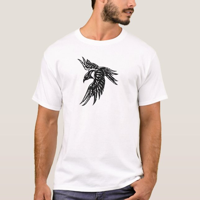 T-shirt Corneille tribale (Devant)