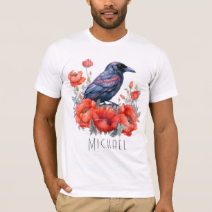 T-shirt Corneilles Fleur d'Oiseau Crow Lover