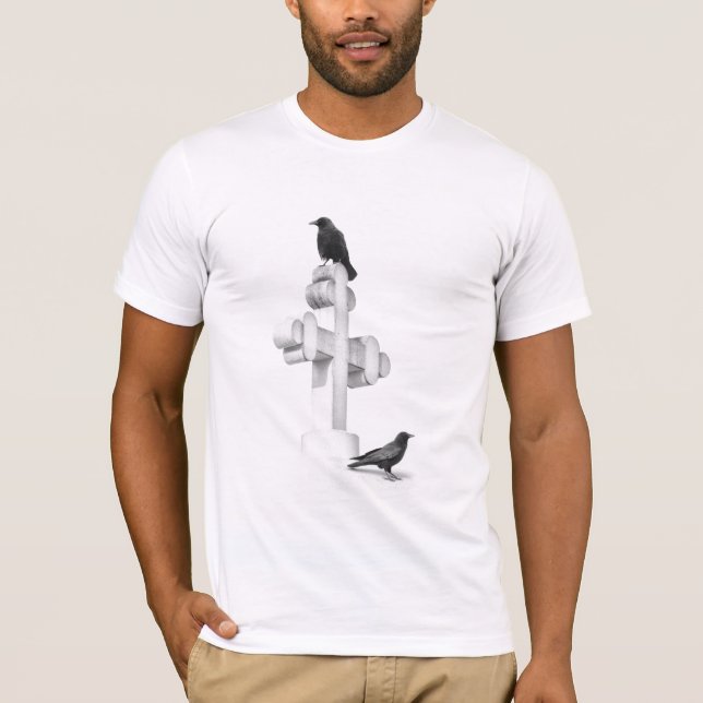 T-shirt Corneilles sur la croix (Devant)