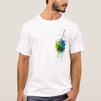T-shirt Cornemuse des montagnes - couleurs vertes fraîches