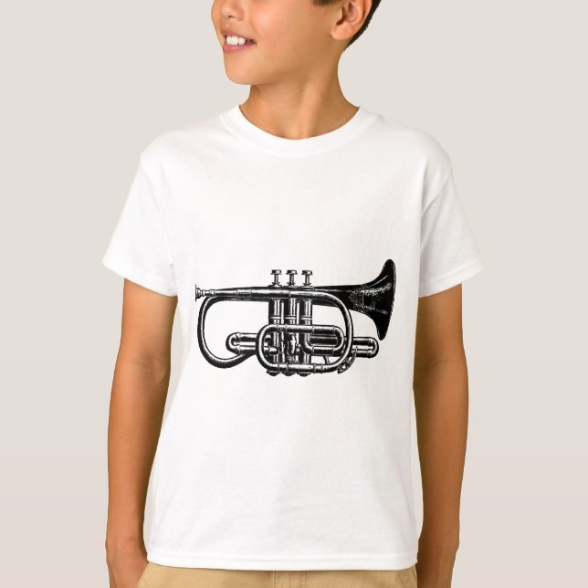 T-shirt Cornet en laiton impérial - instrument de musique (Devant)