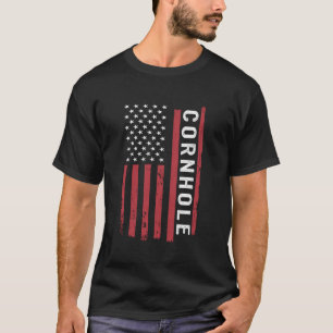 T-shirt Cornhole Bean Bag Cornhole jouant États-Unis Drape