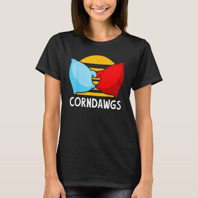 T-shirt Cornhole Corn Hole Corndawgs (Devant)