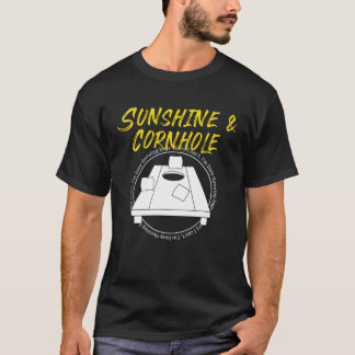 T-shirt Cornhole Player Sack Tossing Summer Hobby