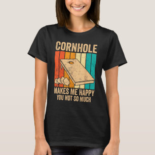 T-shirt Cornhole Retro Cornhole Me Rend Heureux Tu N'Es Pa