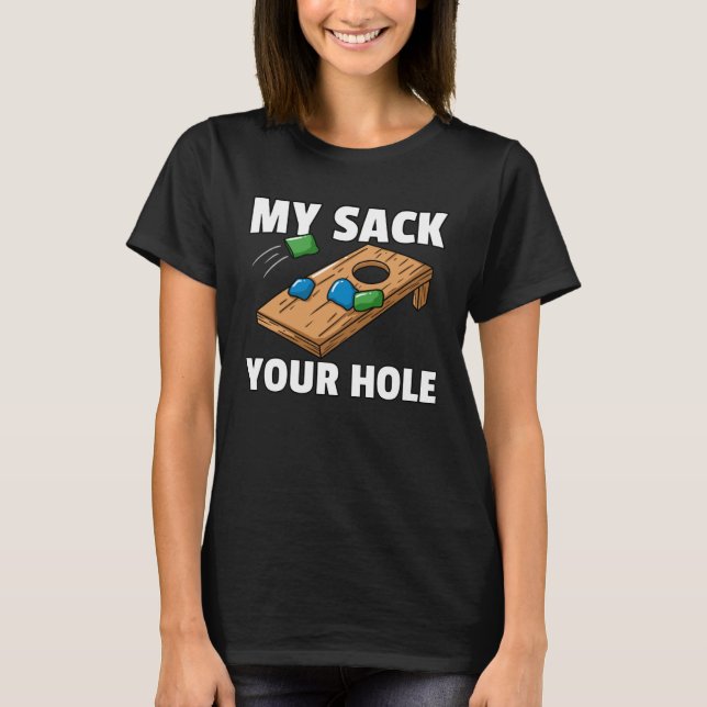 T-shirt Cornhole  Sack Toss Player (Devant)