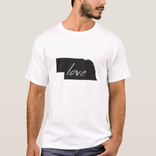 T-shirt Cornhusker Love Nebraska en forme de tableau noir