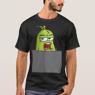 T-shirt Cornichon Faux Pocket Concombre Dill Végétalien N